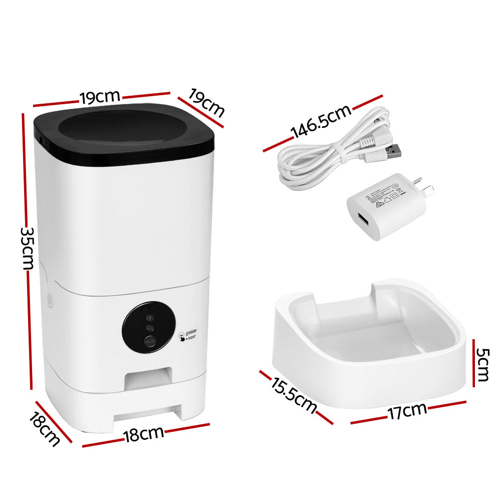 i.Pet Automatic Pet Feeder 6L Auto Wifi Dog Cat Feeder Smart Food App Control Tristar Online