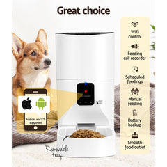 i.Pet Automatic Pet Feeder 9L Auto Wifi Dog Cat Feeder Smart Food App Dispenser Tristar Online