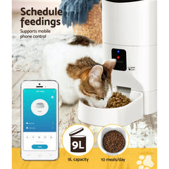 i.Pet Automatic Pet Feeder 9L Auto Wifi Dog Cat Feeder Smart Food App Dispenser Tristar Online