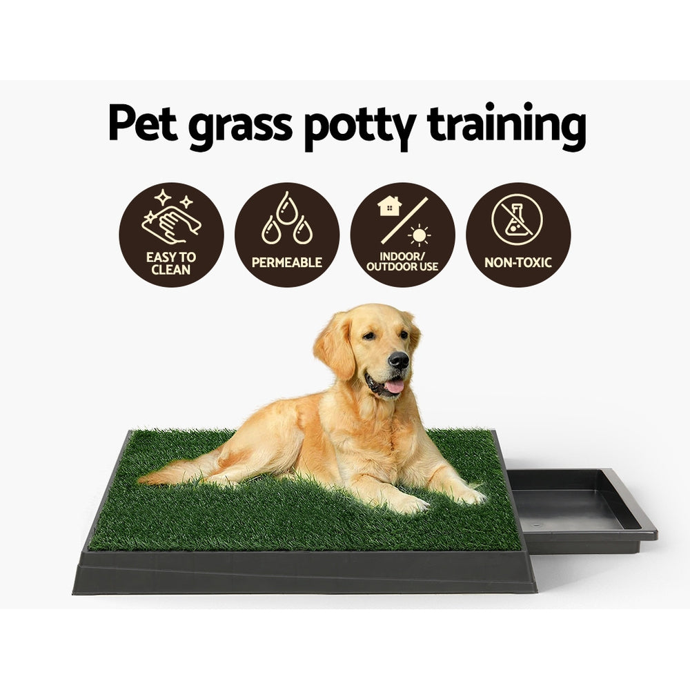 i.Pet Pet Training Pad Dog Potty Toilet Large Loo Portable With Tray Grass Mat Tristar Online
