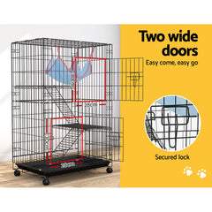 i.Pet Rabbit Cage Indoor Hutch Guinea Pig Bunny Ferret Hamster Pet Cage Outdoor Tristar Online