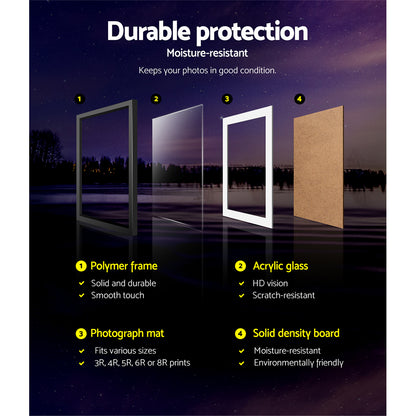 Artiss Photo Frames 11PCS  5x7in 6x8in 8x10in Hanging Wall Frame Black Tristar Online