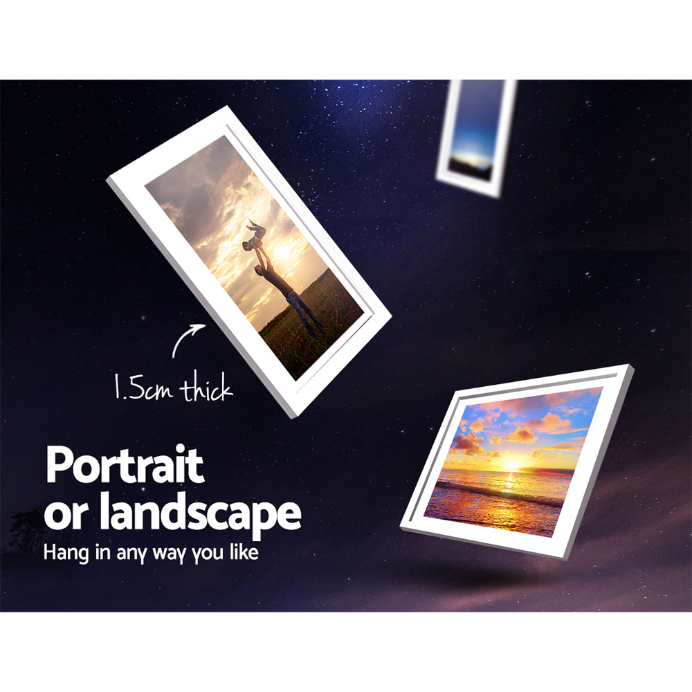 Artiss Photo Frames11PCS 5x7in 6x8in 8x10in Hanging Wall Frame White Tristar Online