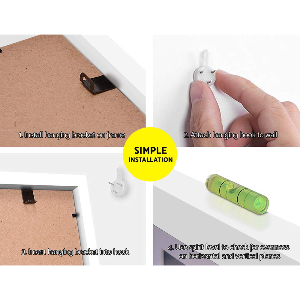 Artiss Photo Frames11PCS 5x7in 6x8in 8x10in Hanging Wall Frame White Tristar Online