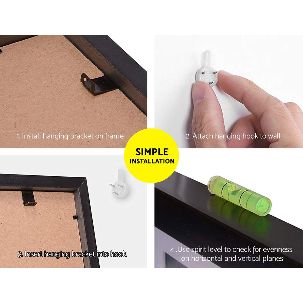 Artiss Photo Frames 26PCS  8x10in 5x7in 4x6in 3.5x5in Hanging Wall Frame Black Tristar Online