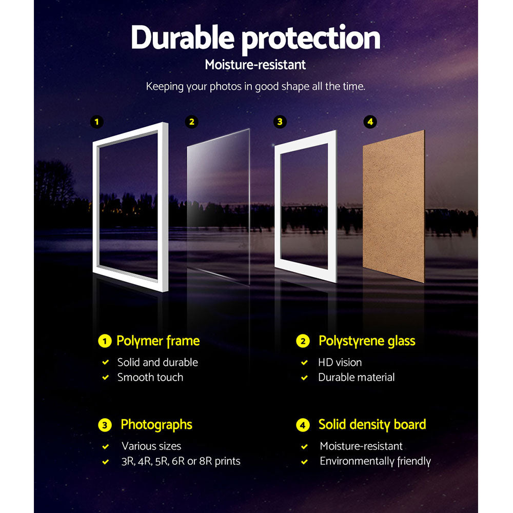 Artiss Photo Frames 26PCS  8x10in 5x7in 4x6in 3.5x5in Hanging Wall Frame White Tristar Online