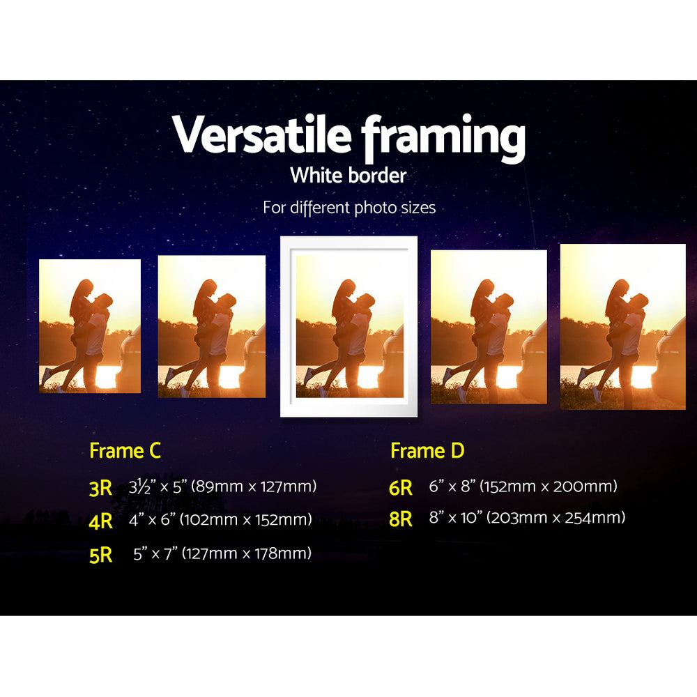 Artiss Photo Frames 26PCS  8x10in 5x7in 4x6in 3.5x5in Hanging Wall Frame White Tristar Online