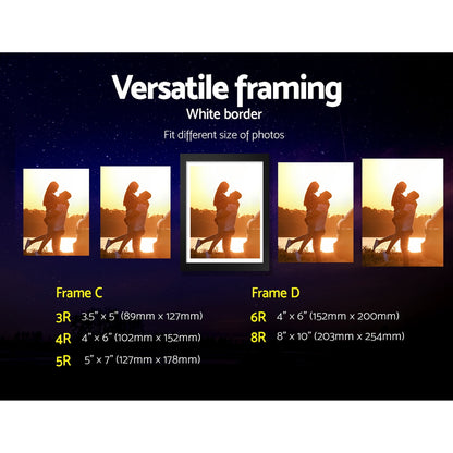 Artiss Photo Frames 30PCS  8x10in 5x7in 4x6in 3.5x5in Hanging Wall Frame Black Tristar Online