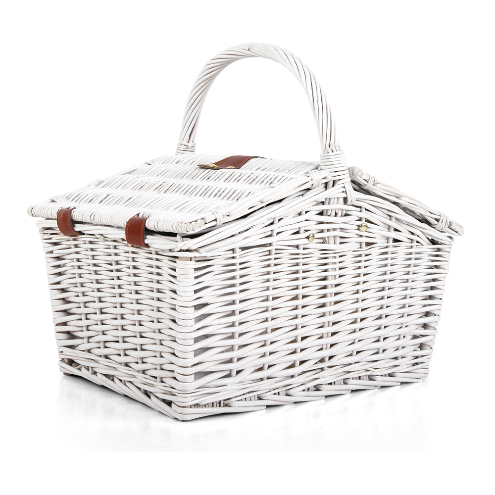 Alfresco 2 Person Picnic Basket Vintage Baskets Outdoor Insulated Blanket Tristar Online