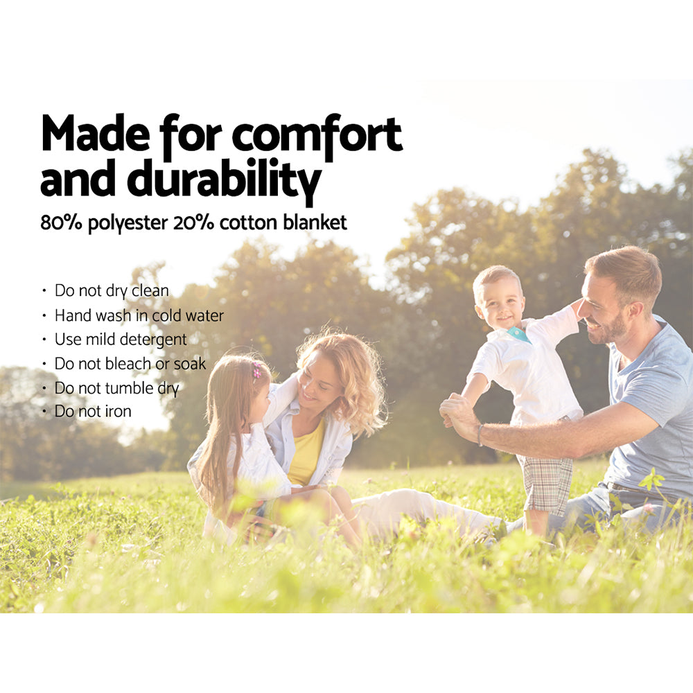 Alfresco 4 Person Picnic Basket Set Basket Outdoor Insulated Blanket Deluxe Tristar Online