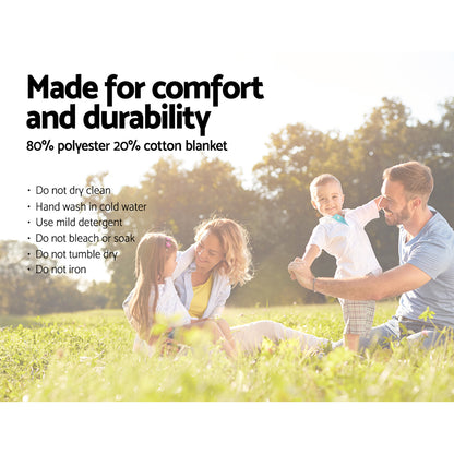 Alfresco 4 Person Picnic Basket Set Basket Outdoor Insulated Blanket Deluxe Tristar Online