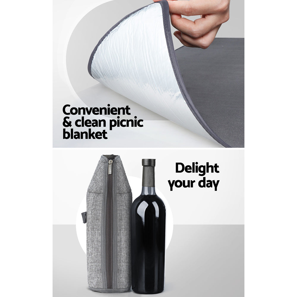 Alfresco Picnic Basket Backpack Set Cooler Bag 4 Person Outdoor Insulated Liquor Tristar Online