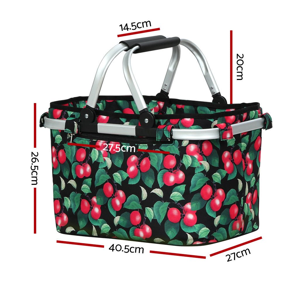 Alfresco Picnic Bag Basket Folding Large Hamper Camping Hiking Insulated Tristar Online