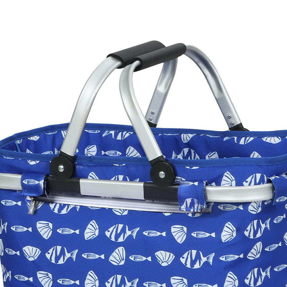 Alfresco Picnic Bag Basket FoldingHamper Camping Hiking Insulated Tristar Online