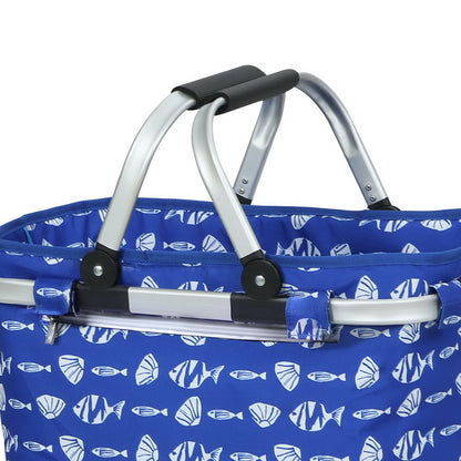 Alfresco Picnic Bag Basket FoldingHamper Camping Hiking Insulated Tristar Online