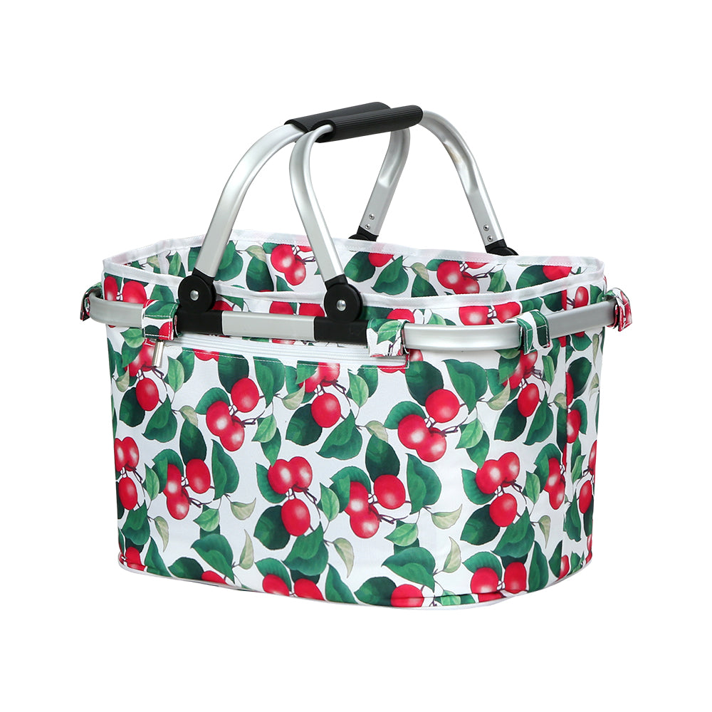 Alfresco Picnic Bag Basket Folding Hamper Camping Hiking Insulated Outdoor Tristar Online