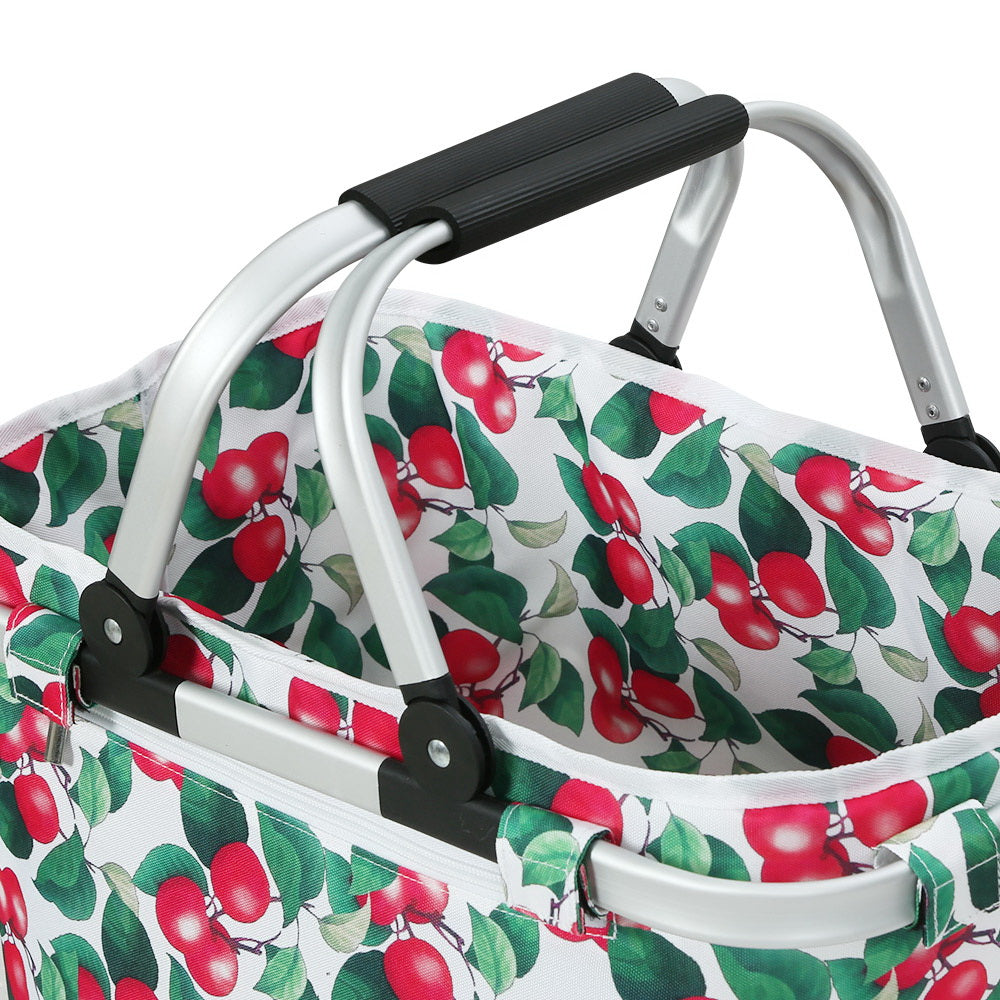 Alfresco Picnic Bag Basket Folding Hamper Camping Hiking Insulated Outdoor Tristar Online
