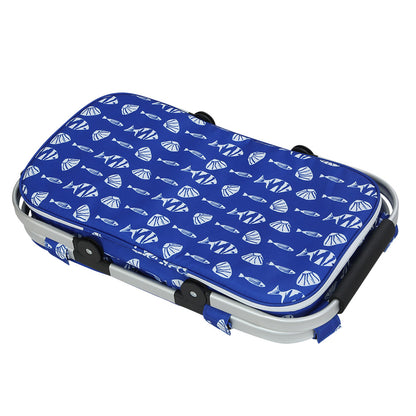 Alfresco Large Folding Picnic Bag Basket Hamper Camping Hiking Insulated Lunch Cooler Tristar Online