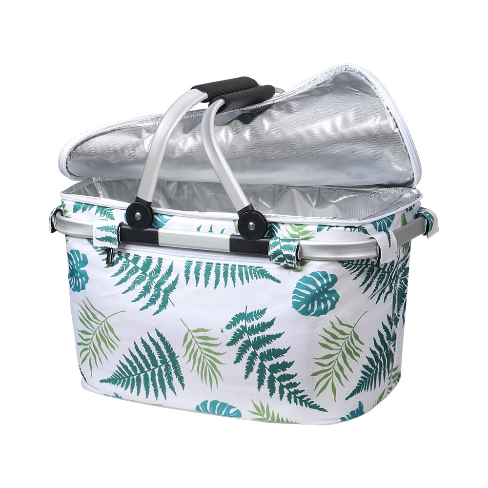 Alfresco Folding Picnic Bag Basket Hamper Camping Hiking Insulated Lunch Cooler Tristar Online