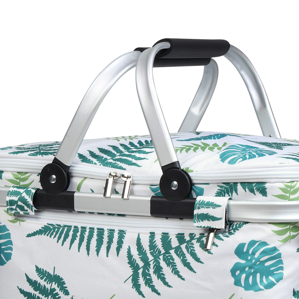 Alfresco Folding Picnic Bag Basket Hamper Camping Hiking Insulated Lunch Cooler Tristar Online