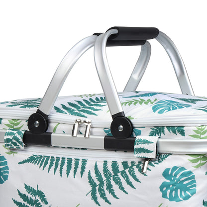 Alfresco Folding Picnic Bag Basket Hamper Camping Hiking Insulated Lunch Cooler Tristar Online