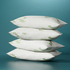 Giselle Hotel Pillow Bed Pillows 4 Pack Family Soft Medium Firm Bamboo Cover Tristar Online