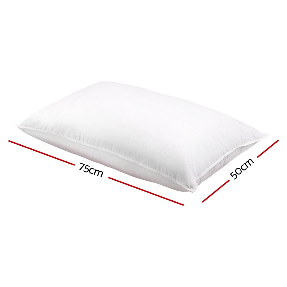 Giselle Bedding Set of 2 Goose Feather and Down Pillow - White Tristar Online