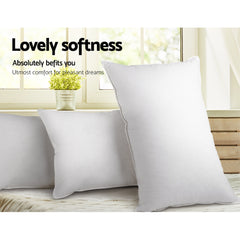 Giselle Bedding Set of 2 Goose Feather and Down Pillow - White Tristar Online