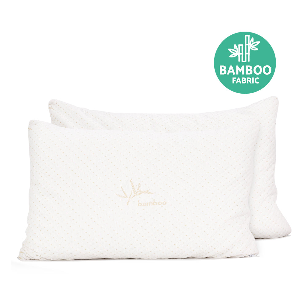 Giselle Bedding Set of 2 Single Bamboo Memory Foam Pillow Tristar Online
