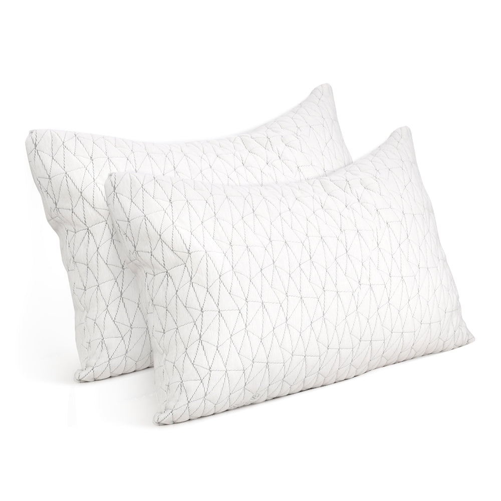 Giselle Bedding Set of 2 Rayon King Memory Foam Pillow Tristar Online