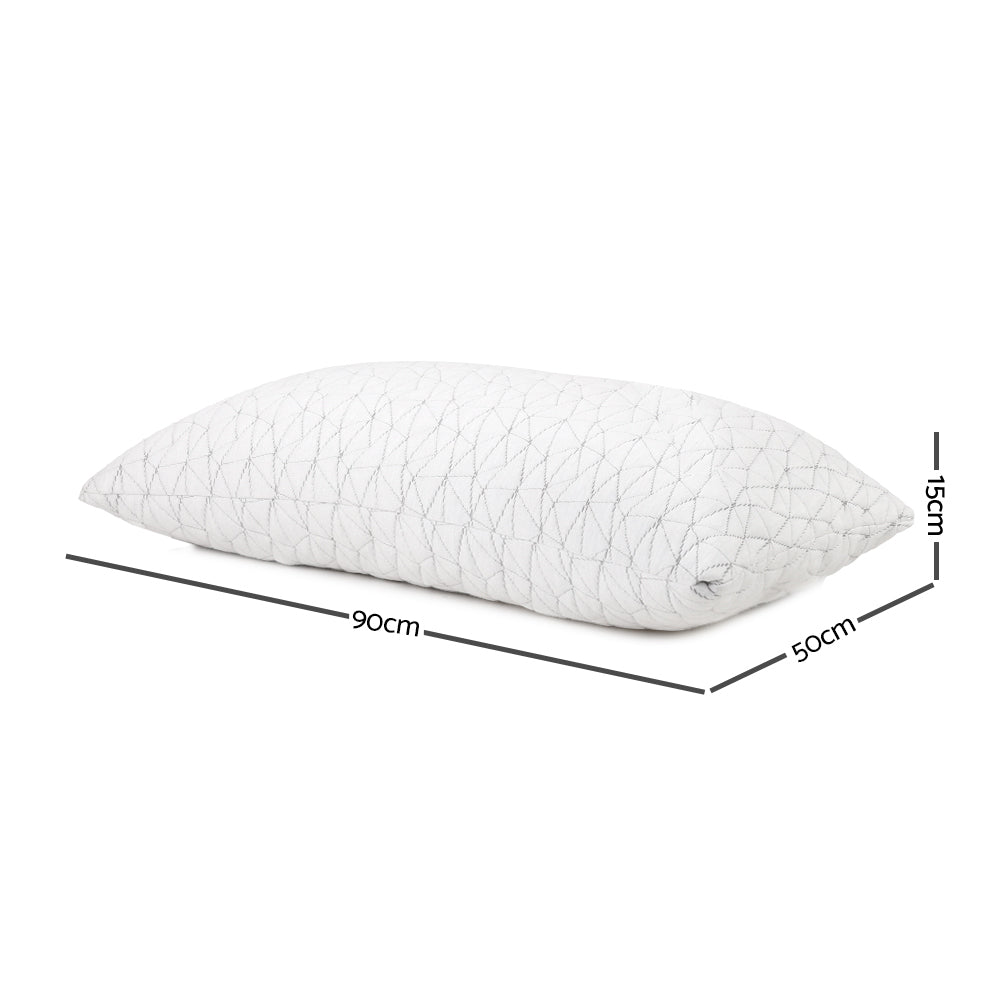 Giselle Bedding Set of 2 Rayon King Memory Foam Pillow Tristar Online