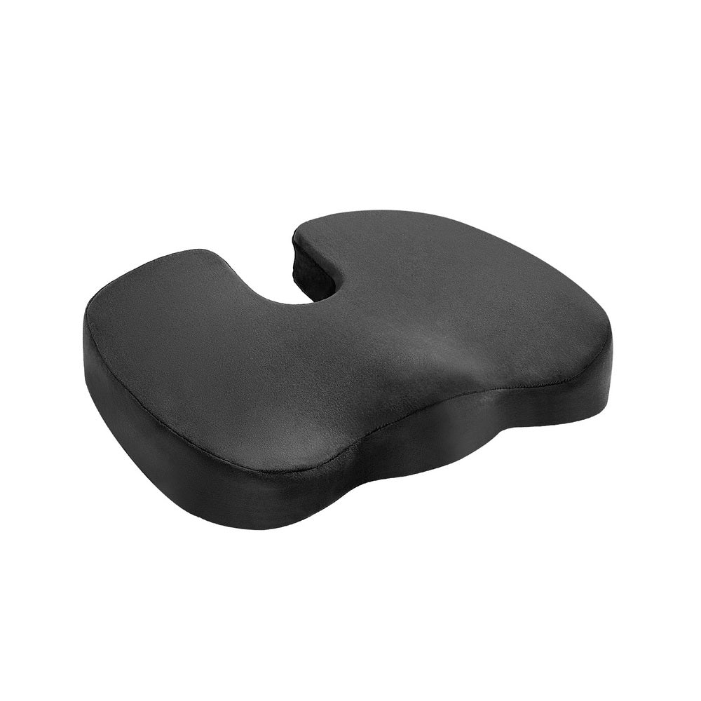 Giselle Bedding Seat Cushion Memory Foam Pillow Back Pain Relief Chair Pad Black Tristar Online