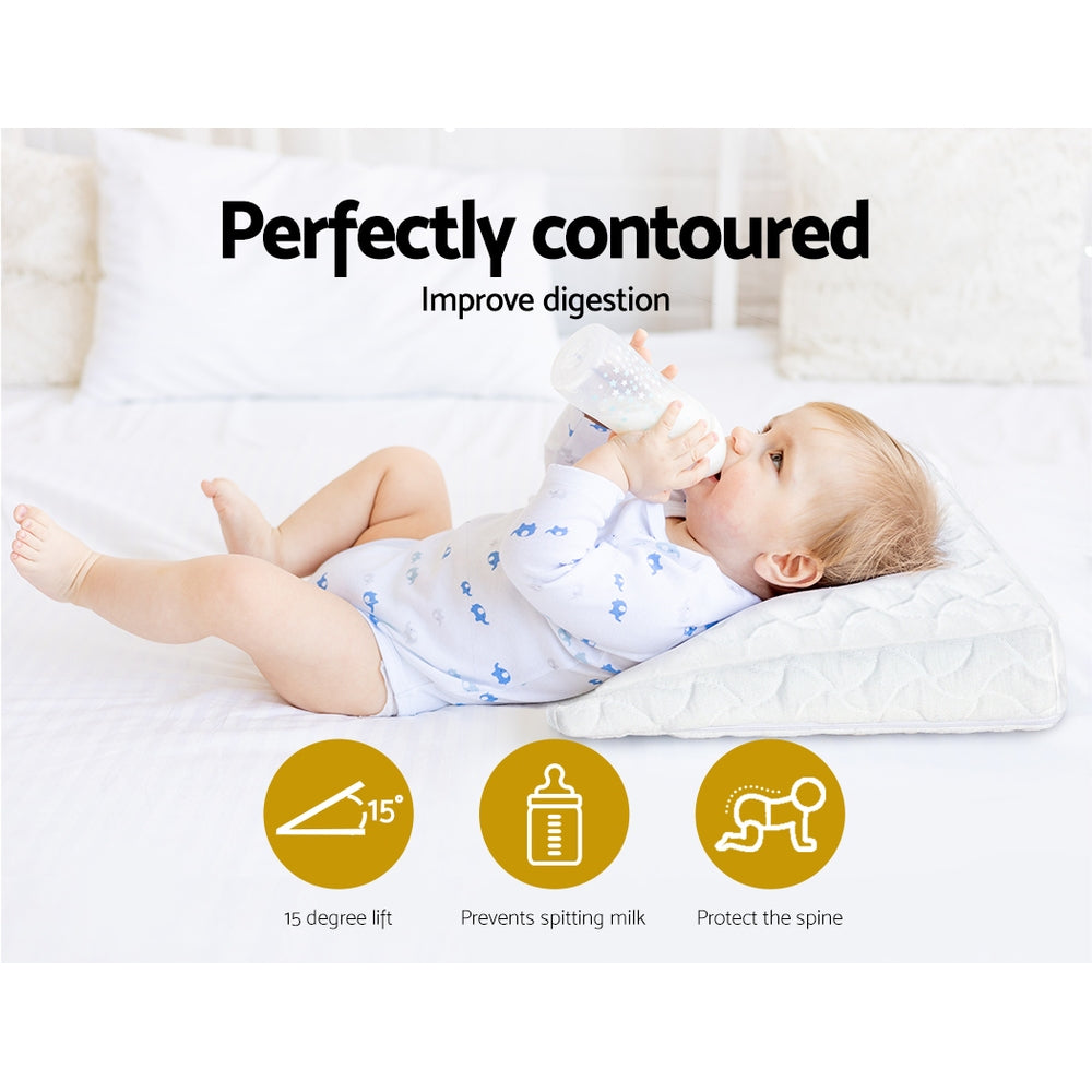 Giselle Wedge Pillow Memory Foam Baby Pillows Bed Cushion Neck Back Support Tristar Online