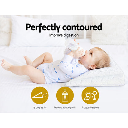 Giselle Wedge Pillow Memory Foam Baby Pillows Bed Cushion Neck Back Support Tristar Online