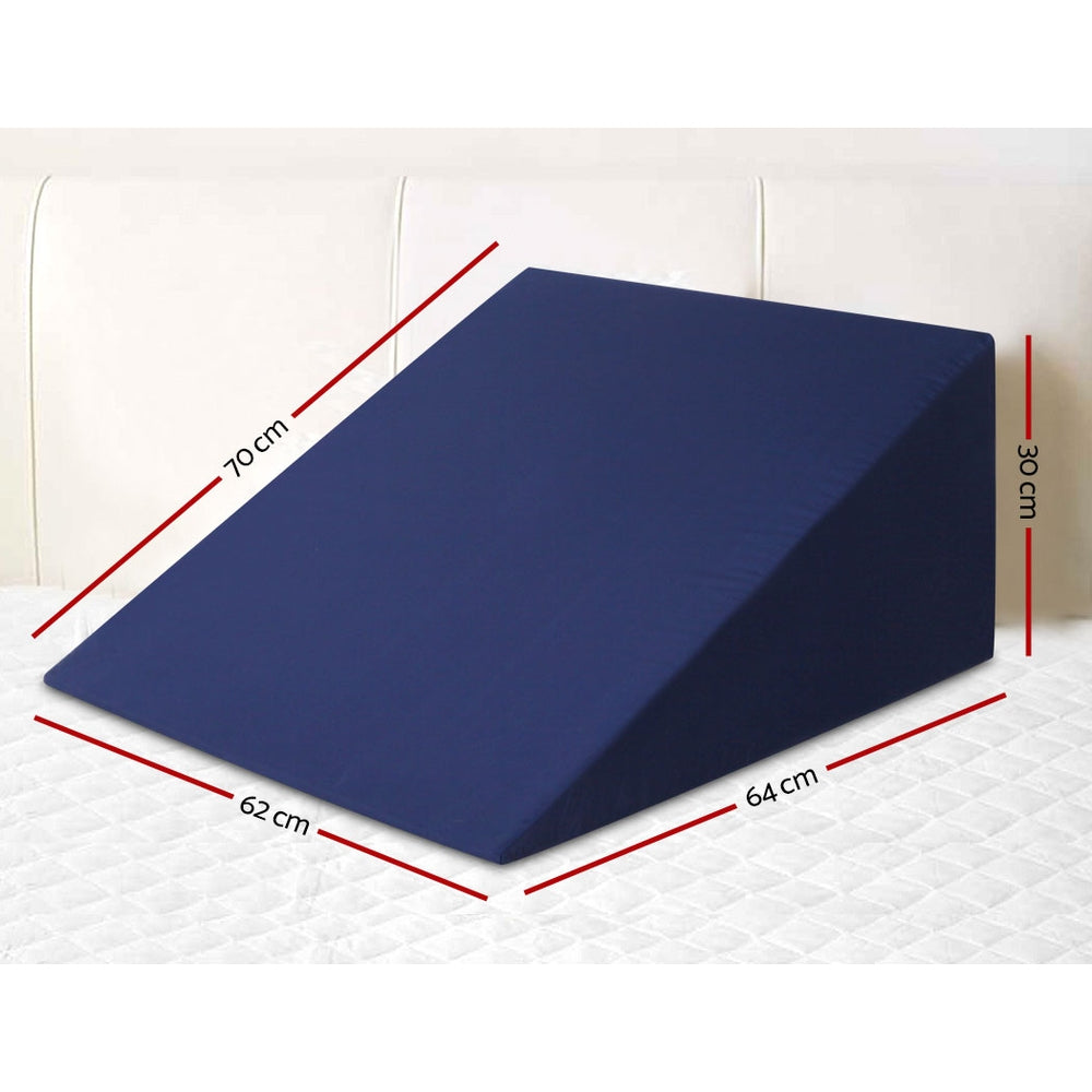 Giselle Bedding Foam Wedge Back Support Pillow - Blue Tristar Online