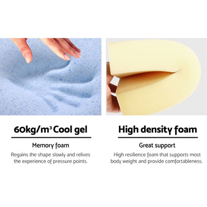 Giselle Bedding Foam Wedge Back Support Pillow - Blue Tristar Online