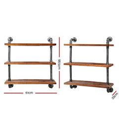 Artiss Display Shelves Wall Brackets Bookshelf Industrial DIY Pipe Shelf Rustic Tristar Online