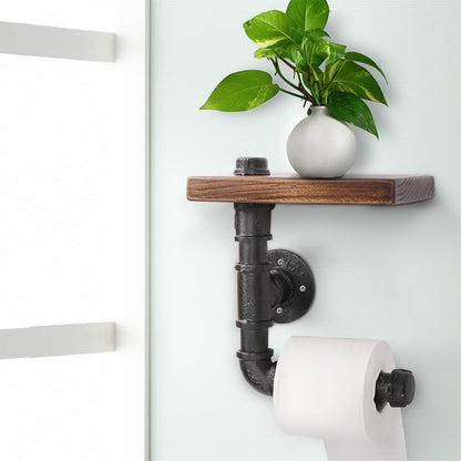 Artiss 1X Wall Shelves Paper Holder Industrial Pipe Shelf DIY Vintage Brackets Tristar Online