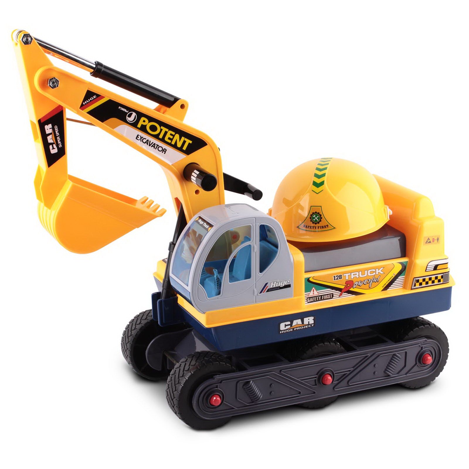 Keezi Kids Ride On Excavator - Yellow Tristar Online