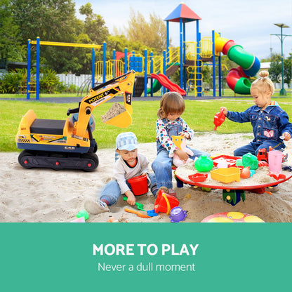 Keezi Kids Ride On Excavator - Yellow Tristar Online