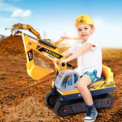 Keezi Kids Ride On Excavator - Yellow Tristar Online