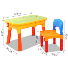 Keezi Kids Table & Chair Sandpit Set Tristar Online