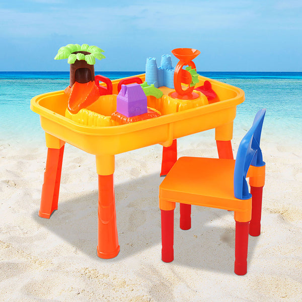 Keezi Kids Table & Chair Sandpit Set Tristar Online