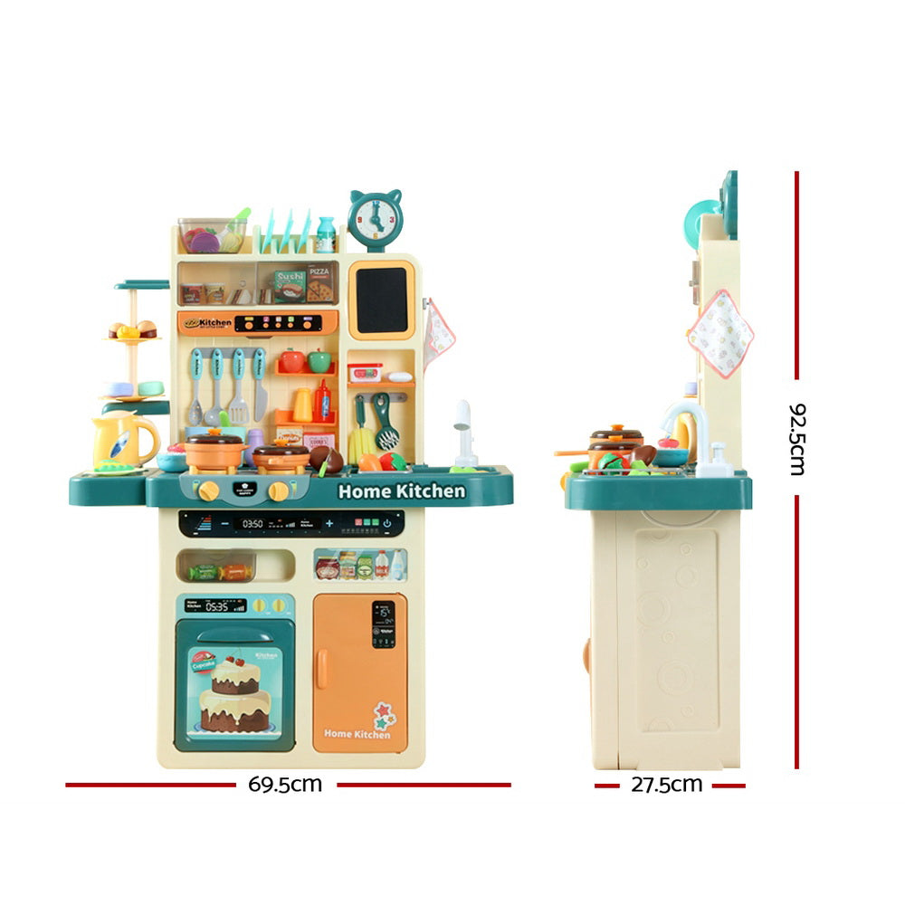 Keezi Kids Kitchen Playset Pretend Play Food Sink Cooking Utensils 73pcs Tristar Online