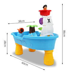 Keezi 20 Piece Kids Pirate Toy Set - Blue Tristar Online