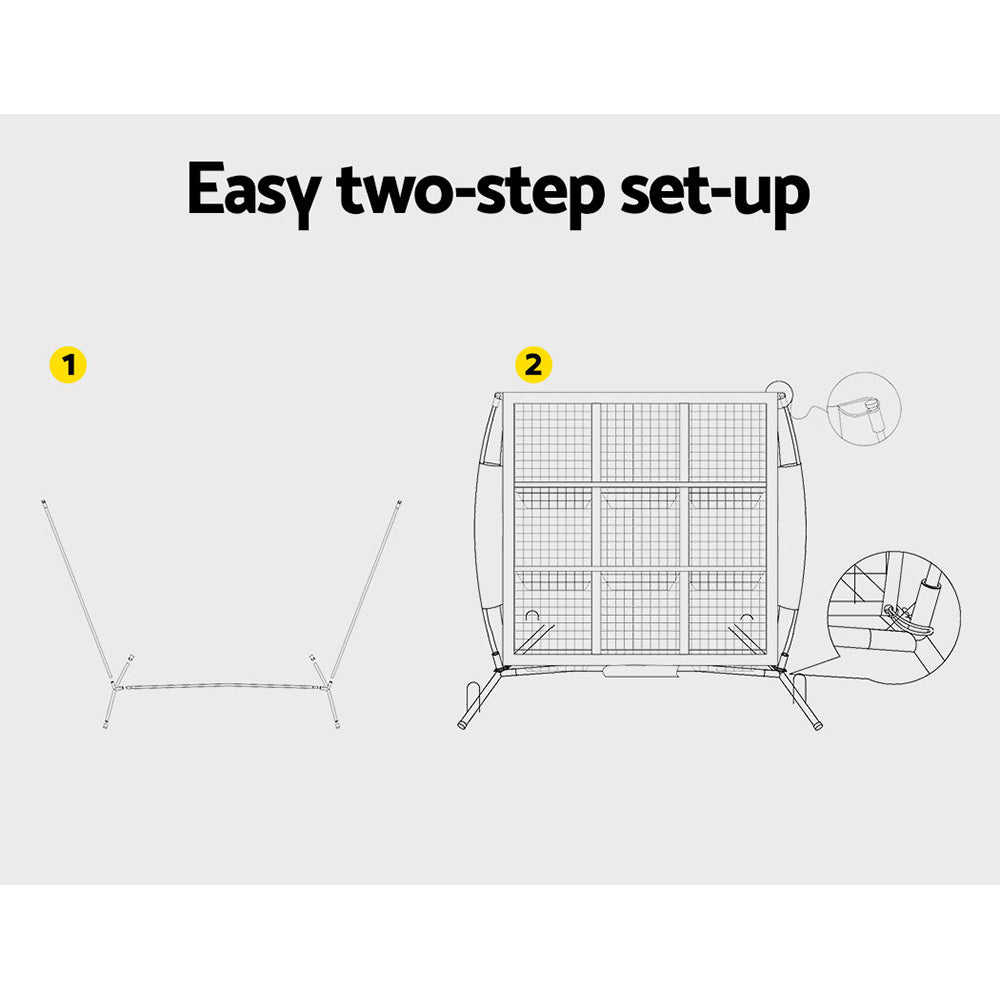 Everfit 2 in 1 Baseball Net Target Zone Rebound Net Pitching Target Hitter Tristar Online