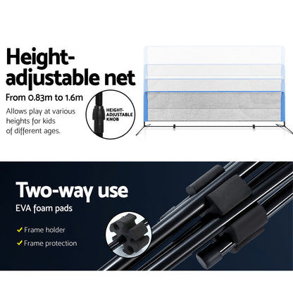 Everfit Portable Sports Net Stand Badminton Volleyball Tennis Soccer 4m 4ft Blue Tristar Online