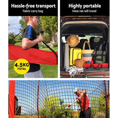 Everfit Portable Baseball Training Net Stand Softball Practice Sports Tennis Tristar Online