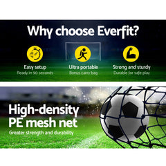 Everfit Portable Soccer Football Goal Net Kids Outdoor Training Sports Tristar Online