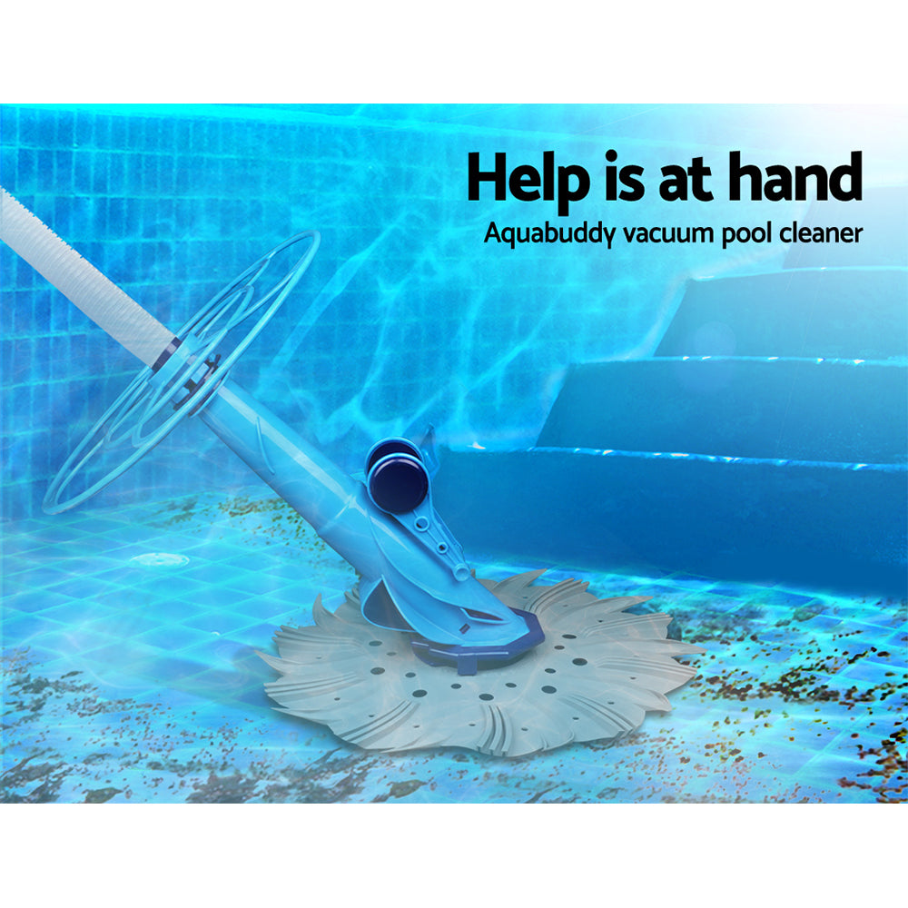 Aquabuddy Pool Cleaner Automatic 10m Swimming Pool Suction Hose Auto Tristar Online